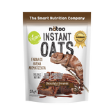 Confezione Nätoo Instant Oats farina d'avena istantanea gusto Chocolate Brownie 1kg – farina d'avena gourmet ricca di fibre e beta-glucani, basso indice glicemico, vegan
