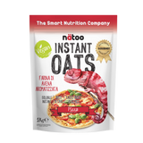 Confezione Nätoo Instant Oats farina d'avena istantanea gusto Pizza 1kg – farina d'avena gourmet ricca di fibre e beta-glucani, basso indice glicemico, vegan