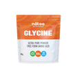 Busta Nätoo Glycine Ultra-Pure Powder Free Form – 2500mg di Glicina pura per dose, 80 porzioni, vegana Made in Italy, vista frontale