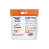 Retro busta Nätoo HMB 200g con tabella nutrizionale: 3g di Calcio HMB per dose giornaliera (2 misurini), 66 giorni di integrazione, ingrediente e modo d'uso