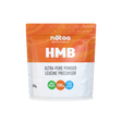 Busta Nätoo HMB Ultra-Pure Powder Leucine Precursor – 1500mg di Calcio HMB per misurino, 200g, vegano Made in Italy, vista frontale