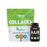 Collagene & Hair Pack Nätoo con Collagene Peptan 300 g in busta e Hair 60 perle
