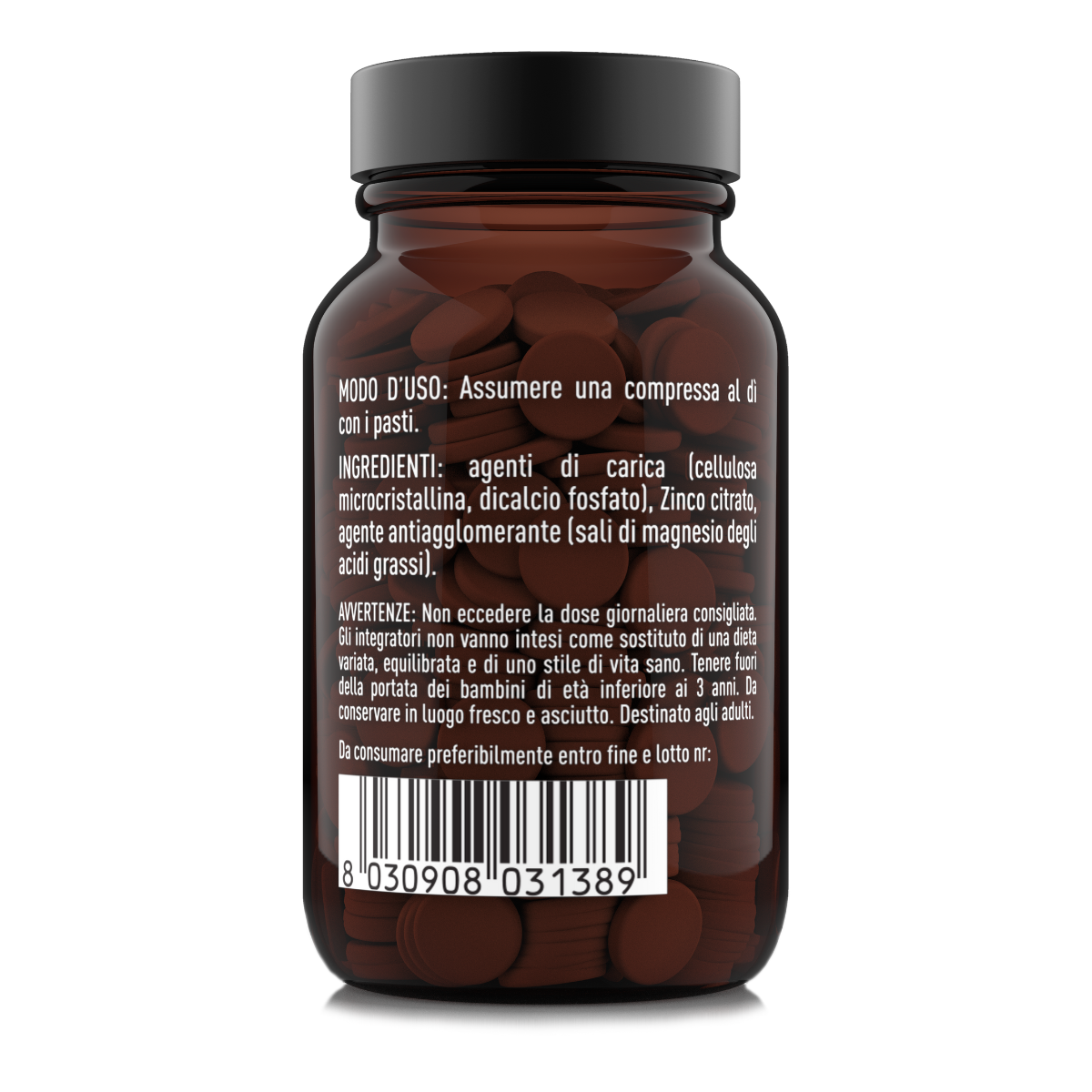 Ingredienti, modo d’uso e avvertenze di Nätoo Zinc Essentials integratore di zinco vegano citrato