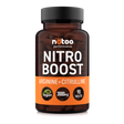 Nitro Boost Nätoo, arginina e citrullina in 90 compresse vegane, barattolo fronte
