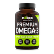 Premium Omega-3 MyNatoo formato 120 perle, integratore di Omega-3 in forma trigliceride con EPA e DHA ad alta concentrazione