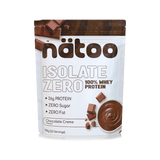 Proteine Whey Isolate Natoo gusto Cioccolato 26g proteine per porzione zero zuccheri zero grassi confezione da 700g vista frontale