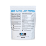 Proteine Whey Isolate Natoo gusto Vaniglia valori nutrizionali e ingredienti confezione da 700g vista posteriore