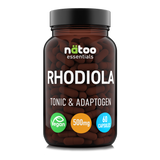 Integratore Rhodiola Rosea Nätoo Essentials 500mg in capsule vegetali