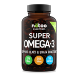 Super Omega-3 Nätoo 180 softgel in forma trigliceride, 700 mg EPA e 500 mg DHA per dose