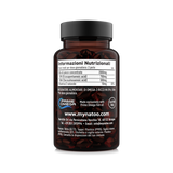Tabella nutrizionale Super Omega-3 Nätoo: 2000 mg di olio di pesce, 700 mg EPA, 500 mg DHA e vitamina E per dose