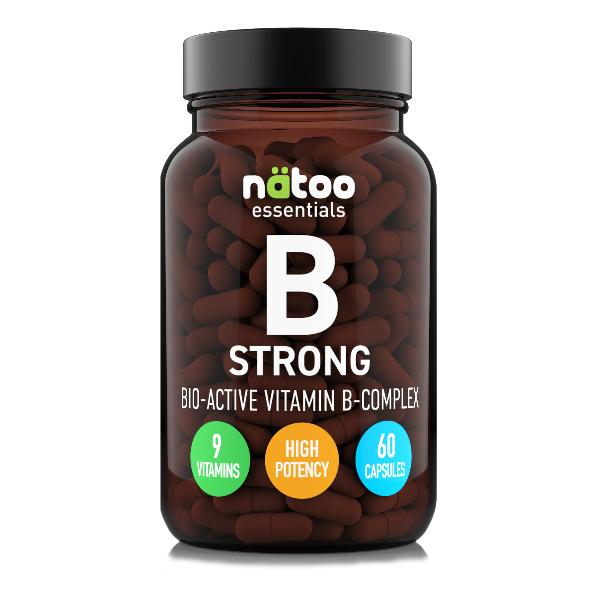 Vitamina B Strong Natoo integratore di vitamine del gruppo B ad alta potenza in capsule