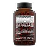Etichetta posteriore integratore Vitamina D3 2000 UI Nätoo 180 perle con tabella nutrizionale e valori di riferimento
