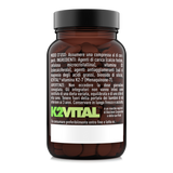 Retro del barattolo di Vitamina D3 + K2 Natoo con ingredienti, modo d’uso e avvertenze