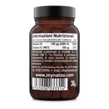 Retro del barattolo di Vitamina D3 + K2 Natoo con tabella nutrizionale