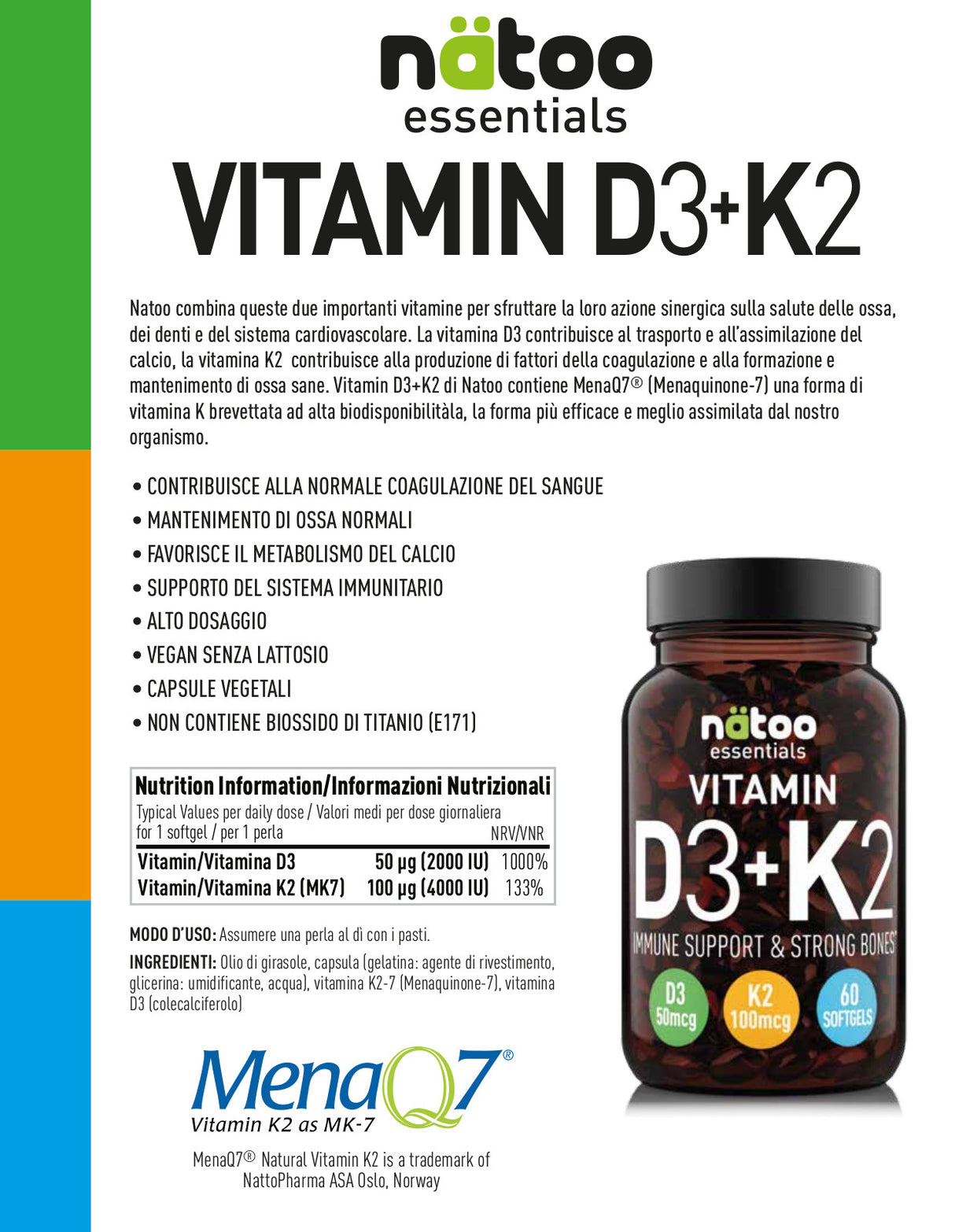 Vitamin D3+K2 - nätoo