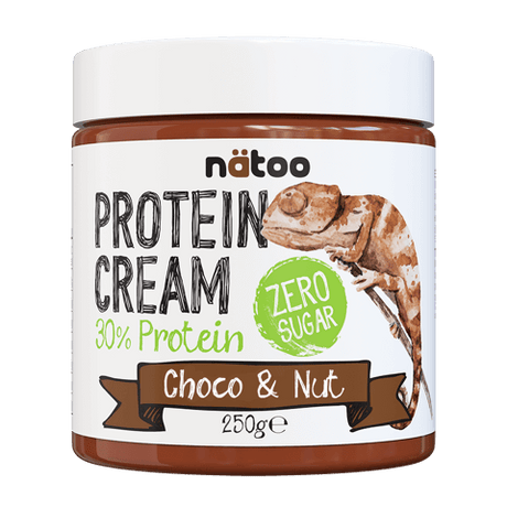 Vasetto Nätoo Protein Cream gusto Choco & Nut – crema spalmabile proteica al cioccolato e nocciola, 30% proteine zero zuccheri senza olio di palma, 250g